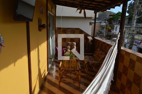 Varanda da Sala de casa de condomínio à venda com 2 quartos, 160m² em Taquara, Rio de Janeiro