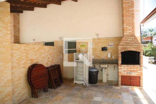 Área comum churrasqueira de apartamento para alugar com 3 quartos, 75m² em Ocian, Praia Grande