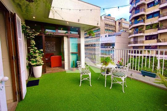 Cobertura varanda de apartamento para alugar com 3 quartos, 127m² em Ipanema, Rio de Janeiro