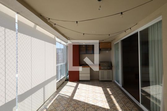 Varanda da Sala de apartamento para alugar com 2 quartos, 117m² em Campo Belo, São Paulo