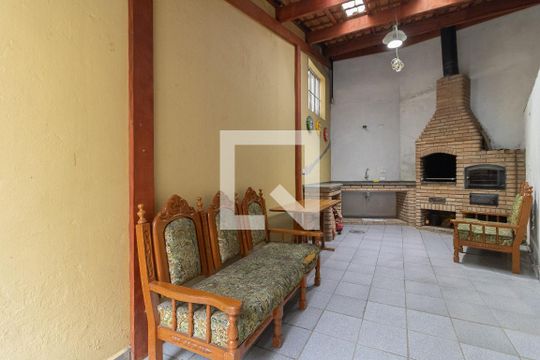Área Comum -Churrasqueira  de casa de condomínio para alugar com 3 quartos, 110m² em Parque Fongaro, São Paulo