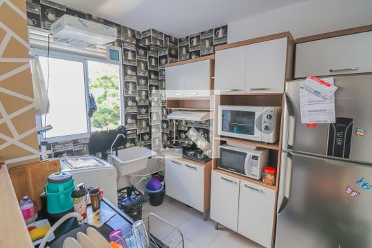 Cozinha e Área de Serviço de apartamento à venda com 2 quartos, 48m² em Feitoria, São Leopoldo