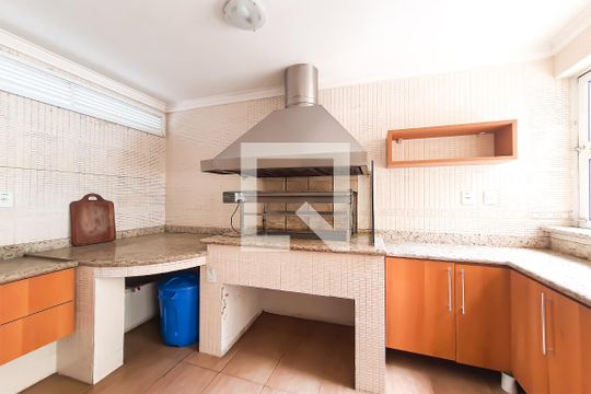 Área comum - Churrasqueira de apartamento para alugar com 4 quartos, 190m² em Vila Luis Antonio, Guarujá