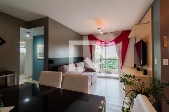 Sala de apartamento para alugar com 2 quartos, 72m² em Paraíso do Morumbi, São Paulo