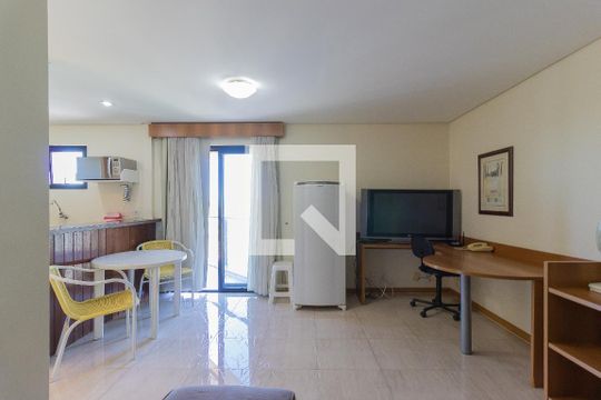 Sala de kitnet/studio para alugar com 1 quarto, 55m² em Jardim São Dimas, São José dos Campos