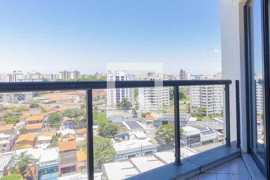 Sacada da sala de kitnet/studio para alugar com 1 quarto, 55m² em Jardim São Dimas, São José dos Campos