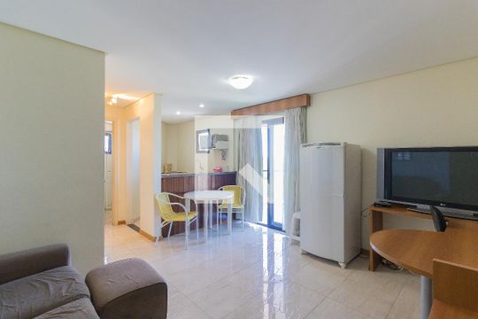 Sala de kitnet/studio para alugar com 1 quarto, 55m² em Jardim São Dimas, São José dos Campos