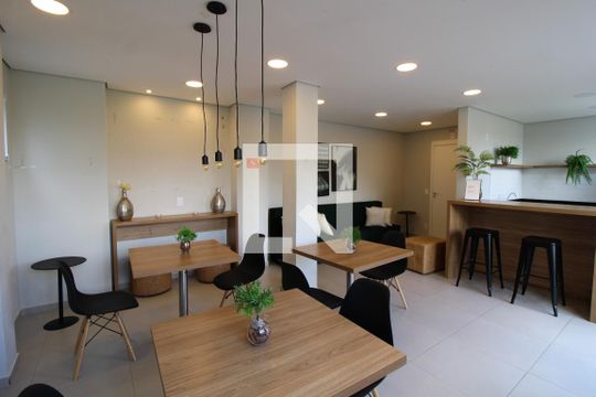Área comum - Área gourmet de kitnet/studio para alugar com 1 quarto, 29m² em Barra Funda, São Paulo