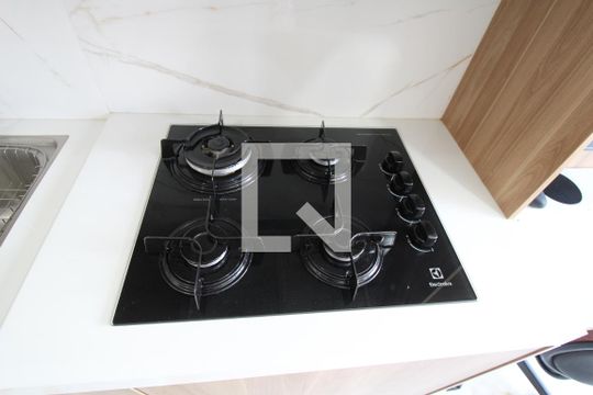 Detalhe da cozinha -  Cooktop de kitnet/studio para alugar com 1 quarto, 29m² em Barra Funda, São Paulo