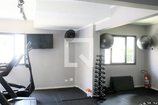 Área comum - Academia de apartamento para alugar com 1 quarto, 72m² em Guilhermina, Praia Grande