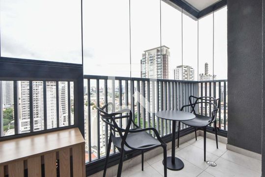 Varanda de apartamento para alugar com 1 quarto, 23m² em Jardim das Acacias, São Paulo