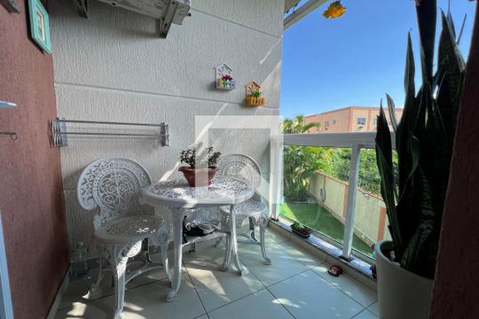 Varanda da Suíte de casa de condomínio à venda com 3 quartos, 90m² em Tanque, Rio de Janeiro