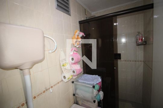 Banheiro da Suíte de apartamento à venda com 3 quartos, 107m² em Centro, Canoas