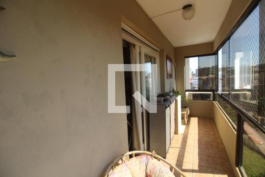 Varanda Quarto Suite de apartamento à venda com 3 quartos, 107m² em Centro, Canoas