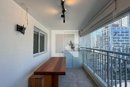 Varanda de apartamento à venda com 2 quartos, 72m² em Santo Amaro, São Paulo