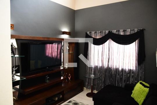 Sala de casa de condomínio para alugar com 4 quartos, 379m² em Parque Paulistano, Cotia