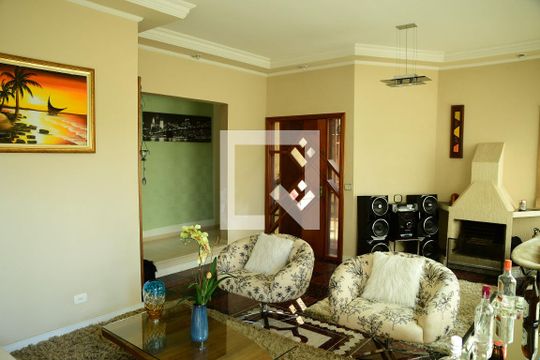 Sala de casa de condomínio para alugar com 4 quartos, 379m² em Parque Paulistano, Cotia