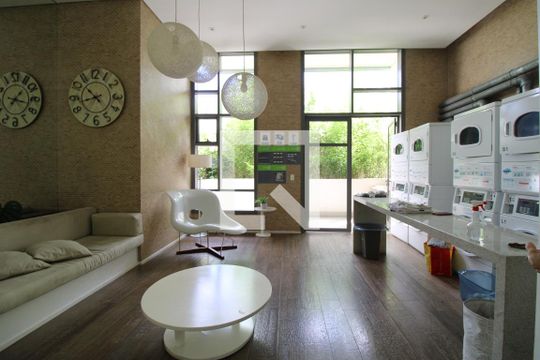Área comum - Lavanderia  de kitnet/studio à venda com 1 quarto, 51m² em Barra Funda, São Paulo