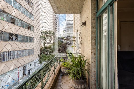 Varanda da Sala de apartamento à venda com 3 quartos, 259m² em Jardim Paulista, São Paulo