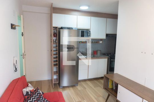 Sala/Cozinha de apartamento à venda com 1 quarto, 25m² em Bela Vista, São Paulo