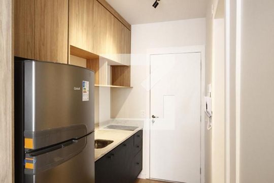 Cozinha de kitnet/studio à venda com 1 quarto, 24m² em Vila Mariana, São Paulo