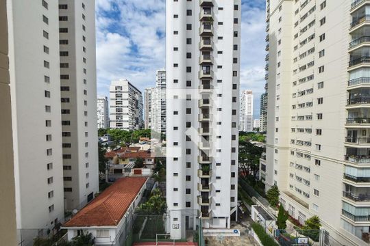 Vista  de apartamento à venda com 2 quartos, 59m² em Cidade Monções, São Paulo