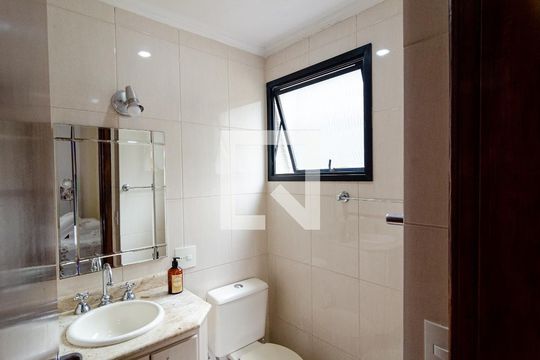 Banheiro da Suíte de apartamento à venda com 3 quartos, 100m² em Vila Mascote, São Paulo