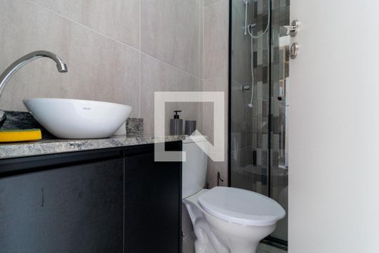 Banheiro do Studio de kitnet/studio à venda com 1 quarto, 49m² em Vila Sonia, São Paulo