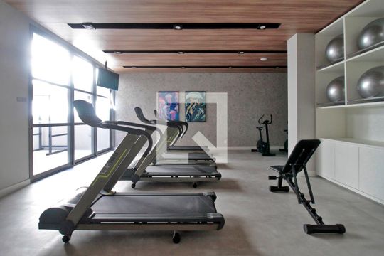 Área comum de kitnet/studio para alugar com 1 quarto, 22m² em República, São Paulo