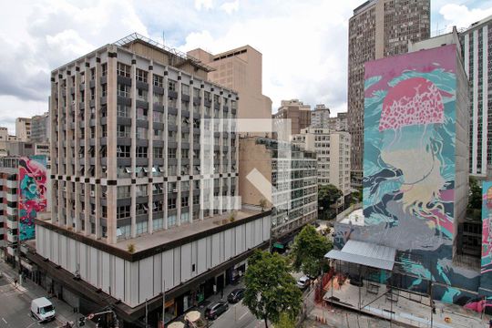 Vista de kitnet/studio para alugar com 1 quarto, 22m² em República, São Paulo
