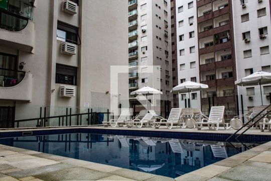 Área comum - Piscina de apartamento para alugar com 3 quartos, 148m² em Barra Funda, Guarujá
