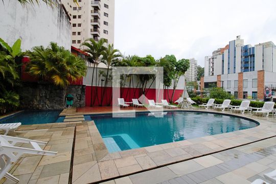 Área comum - Piscina de apartamento para alugar com 1 quarto, 43m² em Vila Andrade, São Paulo