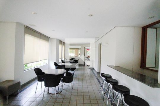 Área comum - Salão de festas de apartamento para alugar com 1 quarto, 43m² em Vila Andrade, São Paulo