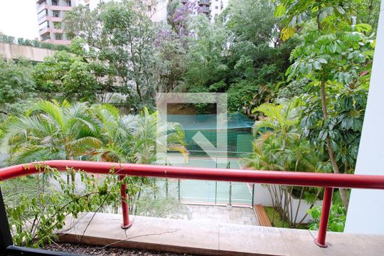 Vista da Sala  de apartamento para alugar com 1 quarto, 43m² em Vila Andrade, São Paulo