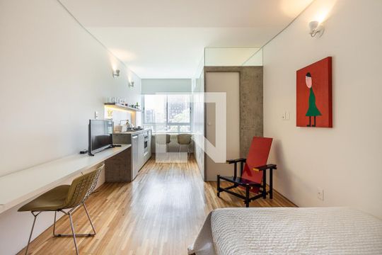Quarto de apartamento para alugar com 1 quarto, 32m² em Bela Vista, São Paulo
