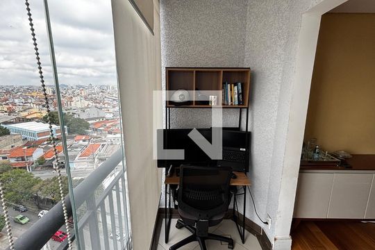 Varanda da Sala de apartamento à venda com 3 quartos, 65m² em Utinga, Santo André