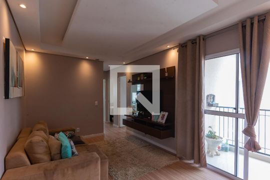 Sala de apartamento à venda com 2 quartos, 48m² em Jardim Ipaussurama, Campinas