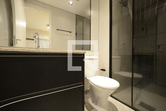 Banheiro de kitnet/studio à venda com 1 quarto, 32m² em Vila Mariana, São Paulo