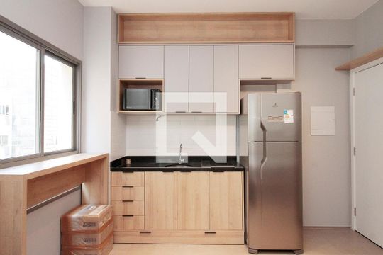 Cozinha de kitnet/studio à venda com 0 quarto, 25m² em Consolação, São Paulo
