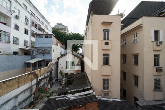 Sala Varanda Vista de apartamento à venda com 2 quartos, 70m² em Estácio, Rio de Janeiro