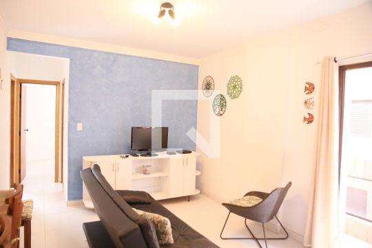 Sala de apartamento para alugar com 2 quartos, 67m² em Caiçara, Praia Grande