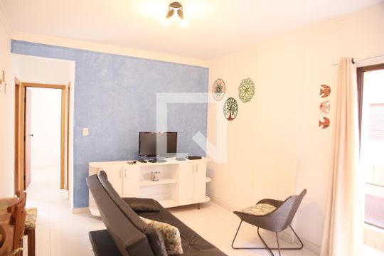 Sala de apartamento para alugar com 2 quartos, 67m² em Caiçara, Praia Grande