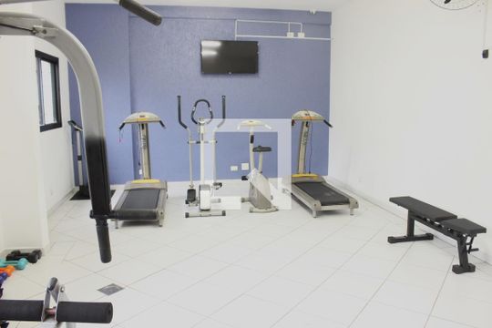 Área comum - Academia de apartamento para alugar com 1 quarto, 46m² em Itararé, São Vicente