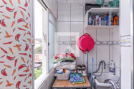 Área de Serviço de apartamento à venda com 2 quartos, 44m² em Fazenda da Juta, São Paulo