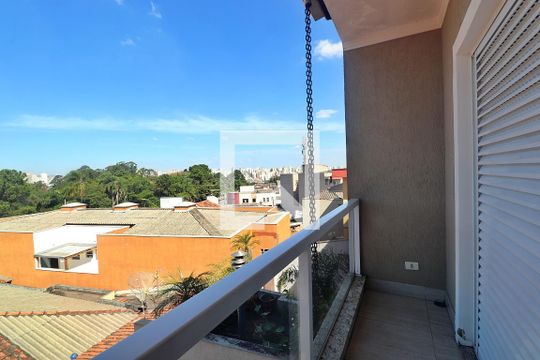 Suíte 1 - Varanda de casa à venda com 3 quartos, 258m² em Vila Curuçá, Santo André