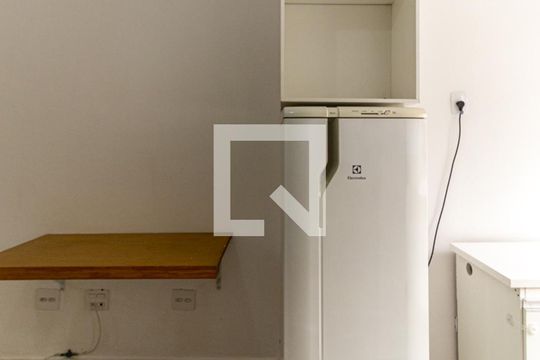 Cozinha - Geladeira de kitnet/studio à venda com 1 quarto, 29m² em Vila Buarque, São Paulo