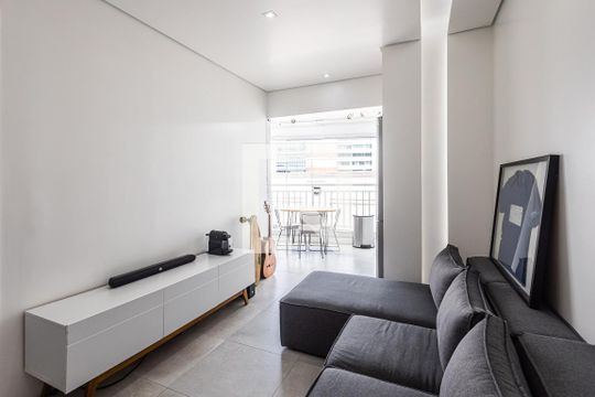 Sala de apartamento à venda com 1 quarto, 39m² em Pinheiros, São Paulo