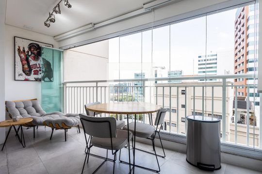 Cozinha de apartamento à venda com 1 quarto, 39m² em Pinheiros, São Paulo