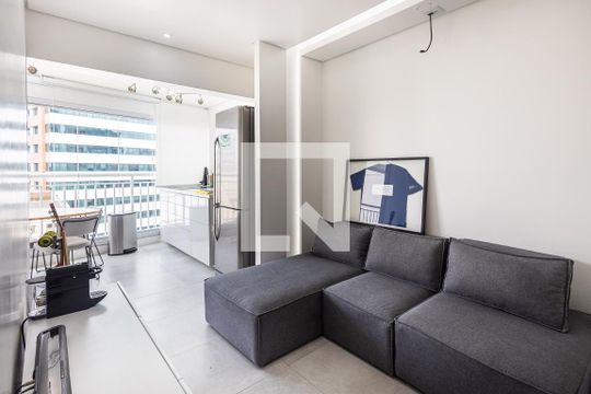 Sala de apartamento à venda com 1 quarto, 39m² em Pinheiros, São Paulo