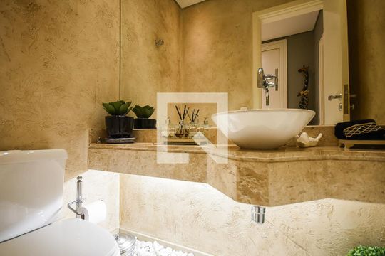 Lavabo de apartamento à venda com 3 quartos, 212m² em Vila Suzana, São Paulo